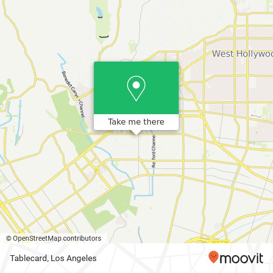 Mapa de Tablecard, 120 El Camino Dr Beverly Hills, CA 90212