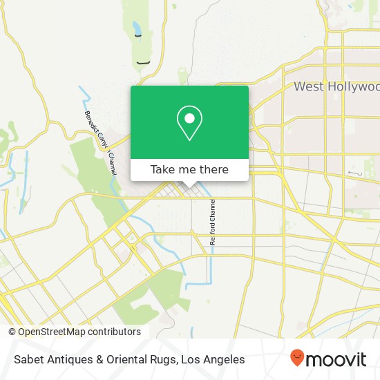Mapa de Sabet Antiques & Oriental Rugs, 267 N Canon Dr Beverly Hills, CA 90210