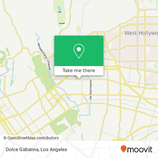 Mapa de Dolce Gabanna, 212 N Rodeo Dr Beverly Hills, CA 90210