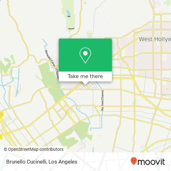 Mapa de Brunello Cucinelli, 9534 Brighton Way Beverly Hills, CA 90210