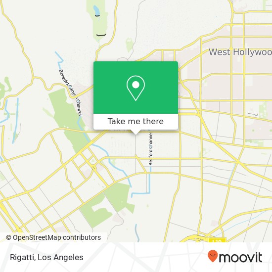 Mapa de Rigatti, 134 S Beverly Dr Beverly Hills, CA 90212