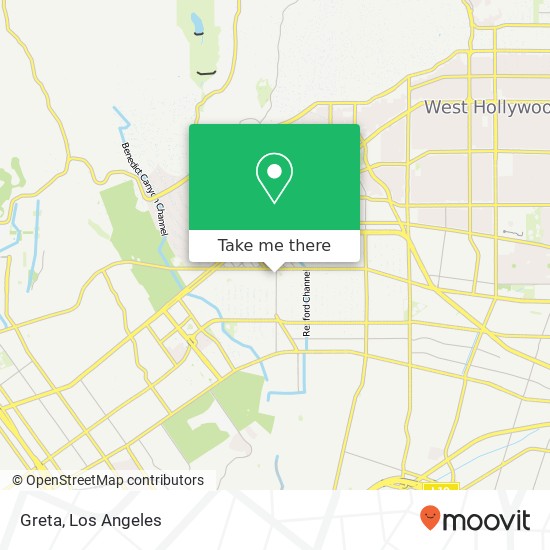 Mapa de Greta, 141 S Beverly Dr Beverly Hills, CA 90212