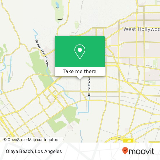 Mapa de Olaya Beach, 9461 Charleville Blvd Beverly Hills, CA 90212