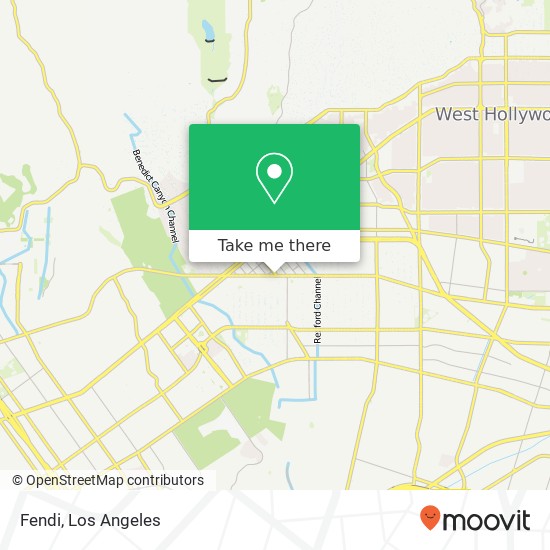 Mapa de Fendi, 201 N Rodeo Dr Beverly Hills, CA 90210