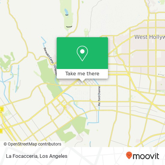 Mapa de La Focacceria, 362 N Camden Dr Beverly Hills, CA 90210