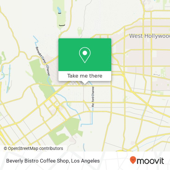 Mapa de Beverly Bistro Coffee Shop, 9401 Wilshire Blvd Beverly Hills, CA 90212