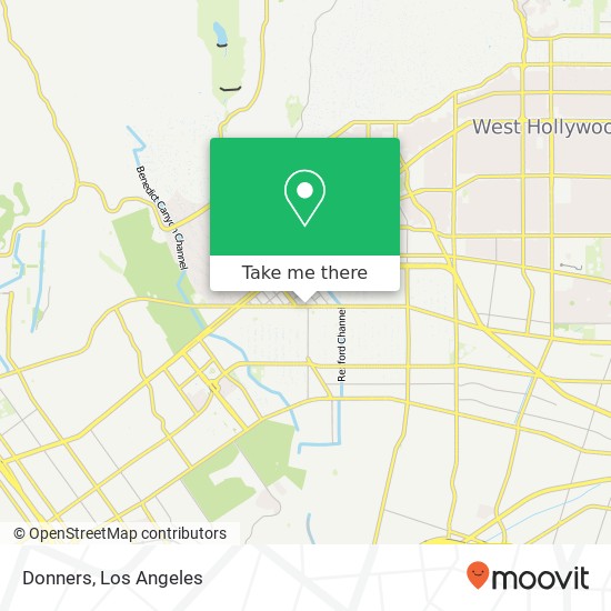 Mapa de Donners, 9465 Wilshire Blvd Beverly Hills, CA 90212