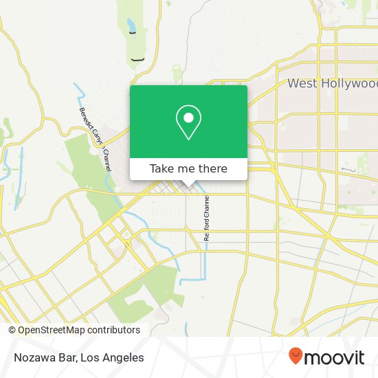 Mapa de Nozawa Bar, 212 N Canon Dr Beverly Hills, CA 90210