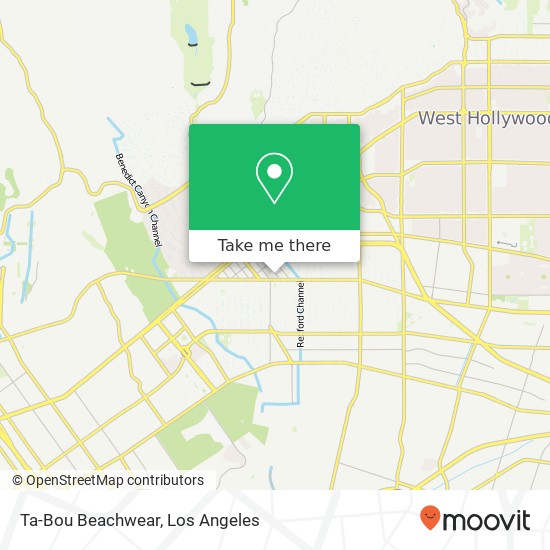 Mapa de Ta-Bou Beachwear, 201 N Canon Dr Beverly Hills, CA 90210