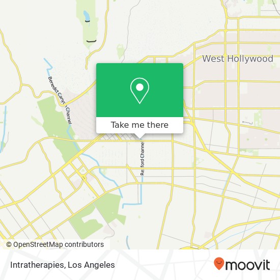 Mapa de Intratherapies, 9301 Wilshire Blvd Beverly Hills, CA 90210