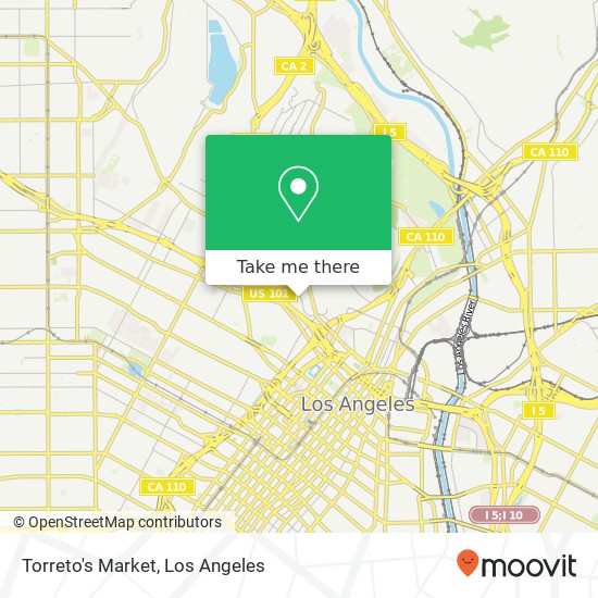 Mapa de Torreto's Market, 1234 Bellevue Ave Los Angeles, CA 90026