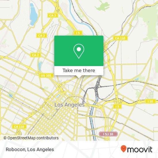 Mapa de Robocon, 988 N Hill St Los Angeles, CA 90012