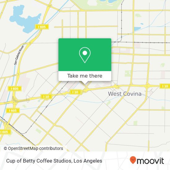 Mapa de Cup of Betty Coffee Studios, 14461 Merced Ave Baldwin Park, CA 91706