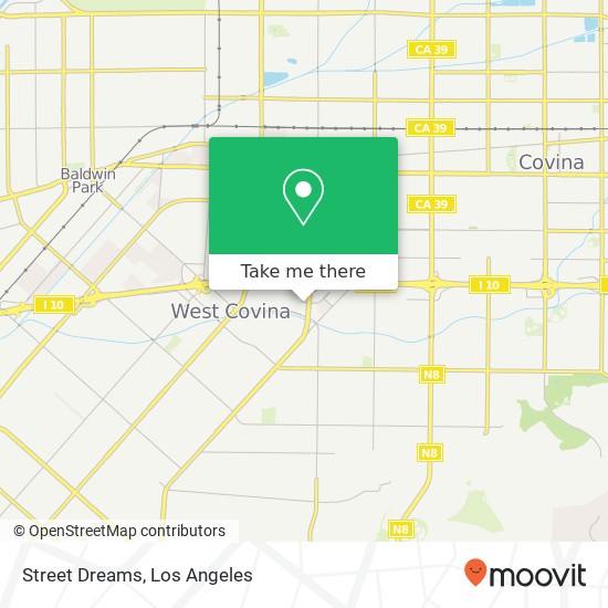 Mapa de Street Dreams, 2060 Plaza Dr West Covina, CA 91790