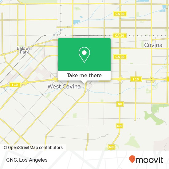 Mapa de GNC, 2016 Plaza Dr West Covina, CA 91790