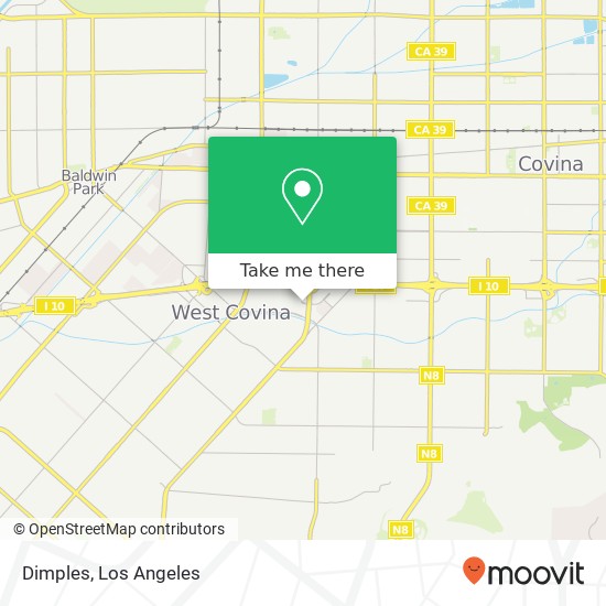 Mapa de Dimples, 328 Plaza Dr West Covina, CA 91790