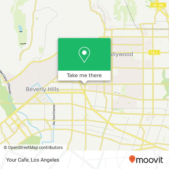 Mapa de Your Cafe, 8500 Beverly Blvd Los Angeles, CA 90048