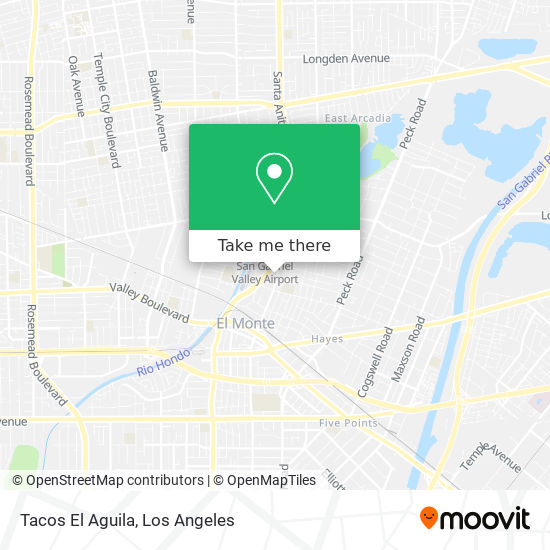 Mapa de Tacos El Aguila