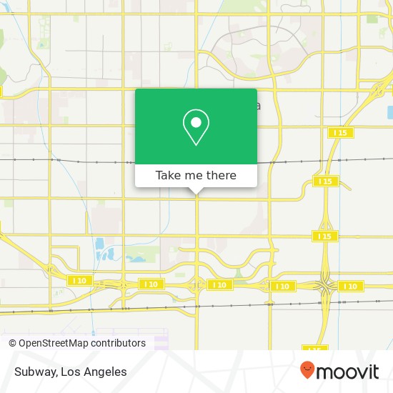 Subway, 9280 Haven Ave Rancho Cucamonga, CA 91730 map