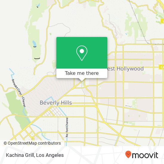 Mapa de Kachina Grill, 8948 Santa Monica Blvd West Hollywood, CA 90069