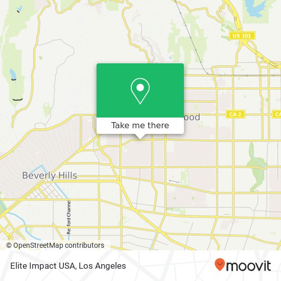 Mapa de Elite Impact USA, 8266 Melrose Ave Los Angeles, CA 90046