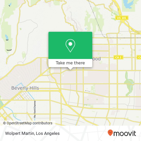 Mapa de Wolpert Martin, 8272 Melrose Ave Los Angeles, CA 90046