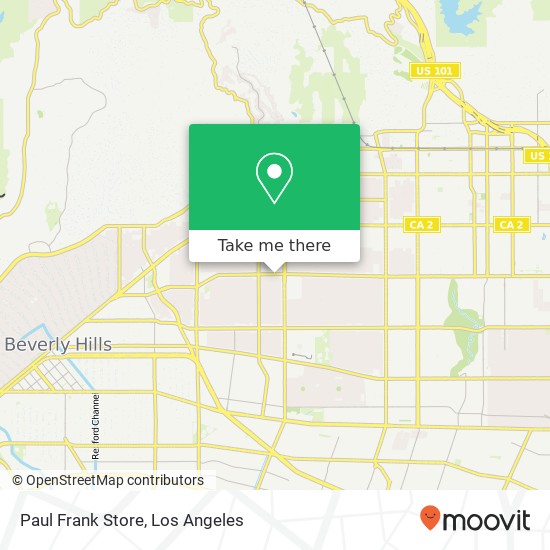 Mapa de Paul Frank Store, 7964 Melrose Ave Los Angeles, CA 90046