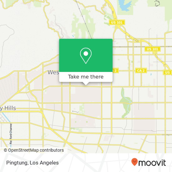 Mapa de Pingtung, 7455 Melrose Ave Los Angeles, CA 90046