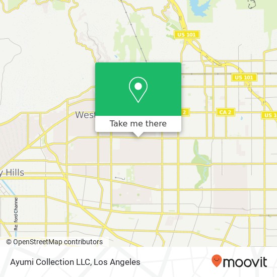 Mapa de Ayumi Collection LLC, 7422 Melrose Ave Los Angeles, CA 90046