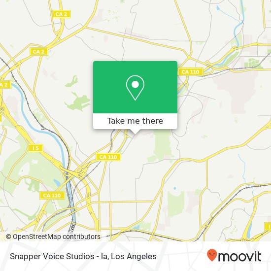 Mapa de Snapper Voice Studios - la, 4406 Griffin Ave Los Angeles, CA 90031
