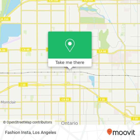 Mapa de Fashion Insta, 172 N 2nd Ave Upland, CA 91786