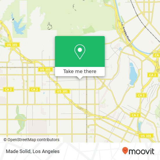 Mapa de Made Solid, 4855 Fountain Ave Los Angeles, CA 90029