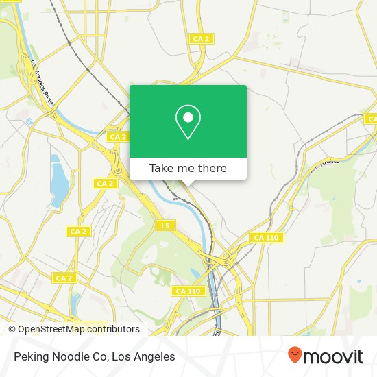 Mapa de Peking Noodle Co, 1514 N San Fernando Rd Los Angeles, CA 90065