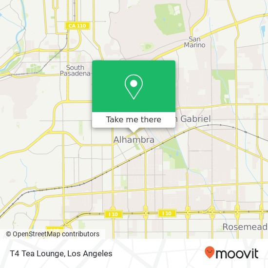 T4 Tea Lounge, 16 W Main St Alhambra, CA 91801 map