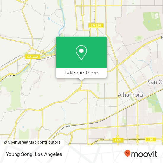 Mapa de Young Song, 1124 Huntington Dr South Pasadena, CA 91030