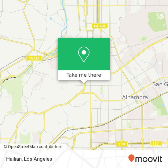 Mapa de Hailian, 1120 Huntington Dr South Pasadena, CA 91030
