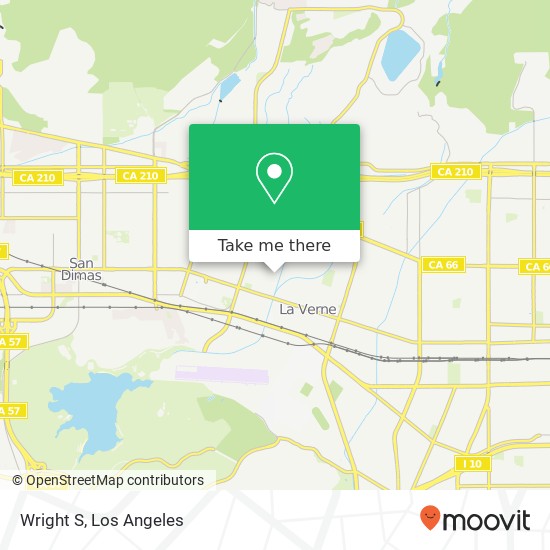 Mapa de Wright S, 2705 Mountain View Dr La Verne, CA 91750