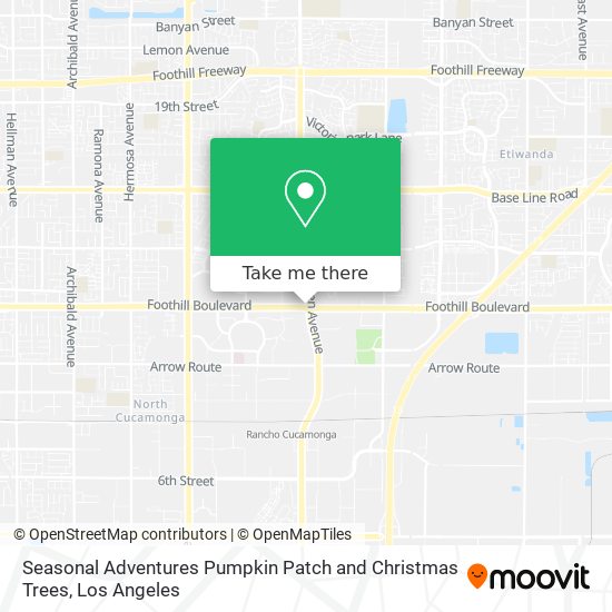 Seasonal Adventures Pumpkin Patch and Christmas Trees map