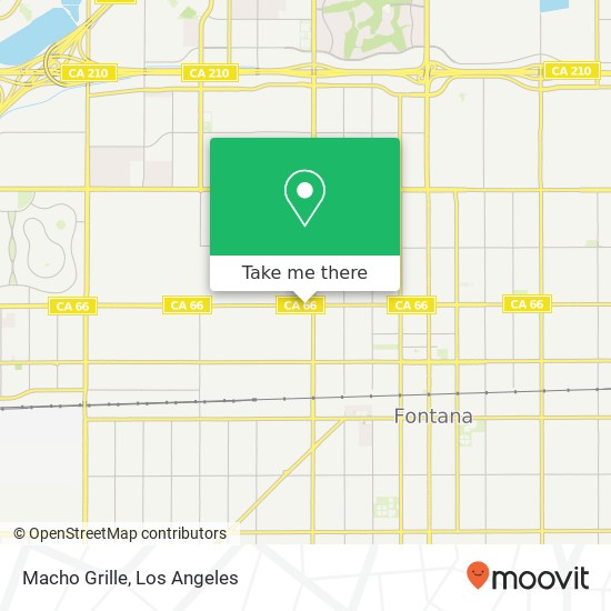 Mapa de Macho Grille, 16055 Foothill Blvd Fontana, CA 92335