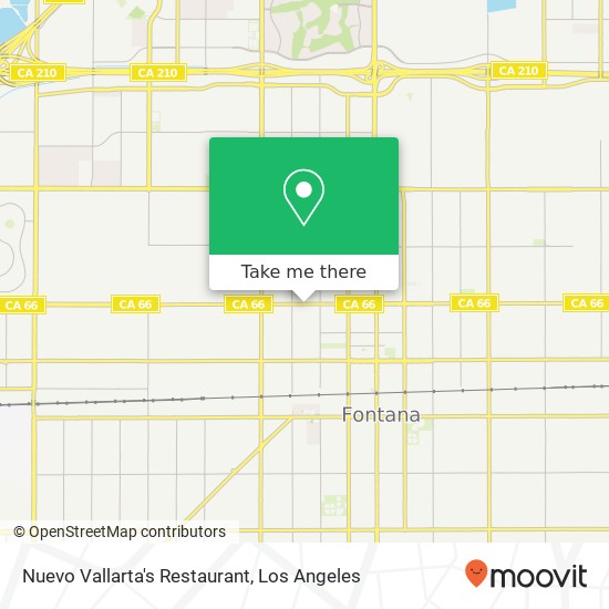 Nuevo Vallarta's Restaurant, 16393 Foothill Blvd Fontana, CA 92335 map