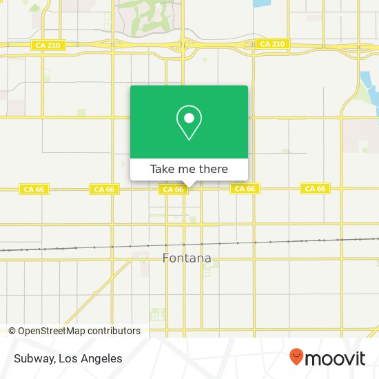 Subway, 16951 Foothill Blvd Fontana, CA 92335 map