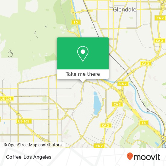 Mapa de Coffee, Hyperion Ave Los Angeles, CA 90027