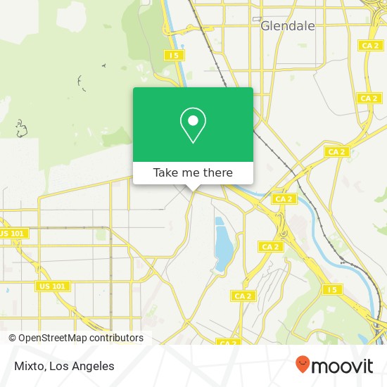 Mapa de Mixto, 2827 Hyperion Ave Los Angeles, CA 90027