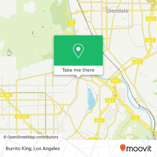Mapa de Burrito King, 2823 Hyperion Ave Los Angeles, CA 90027