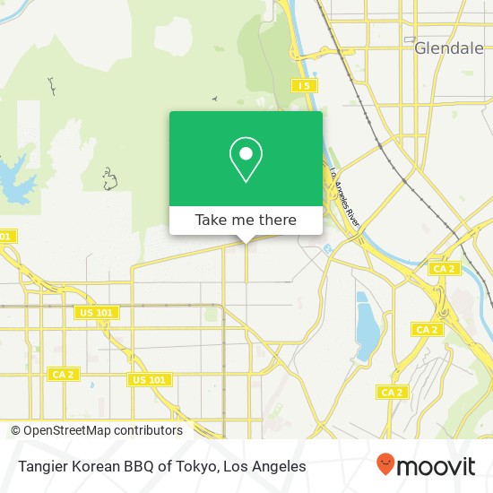 Mapa de Tangier Korean BBQ of Tokyo, 2138 Hillhurst Ave Los Angeles, CA 90027