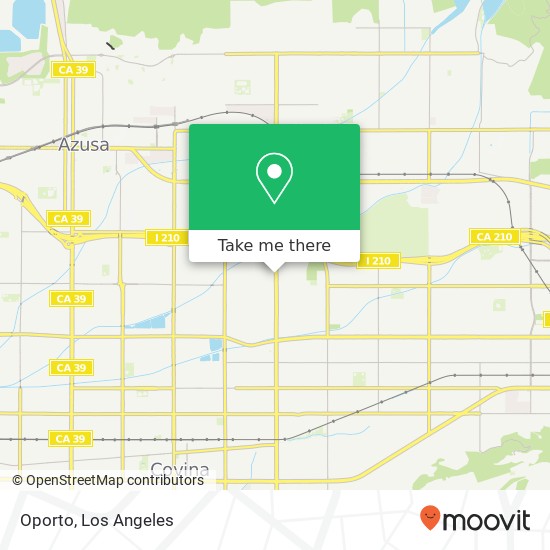 Mapa de Oporto, 1311 S Grand Ave Glendora, CA 91740