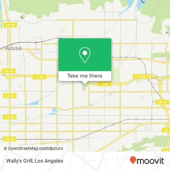 Mapa de Wally's Grill, 200 W Dawson Ave Glendora, CA 91740