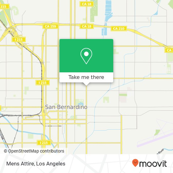 Mapa de Mens Attire, 999 N Waterman Ave San Bernardino, CA 92410