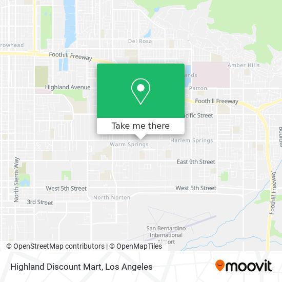 Highland Discount Mart map