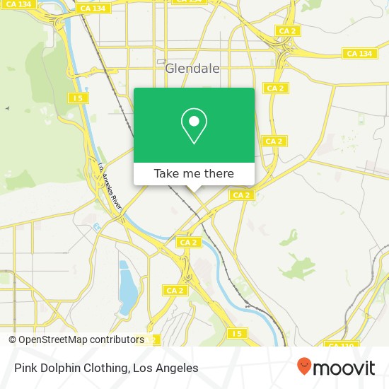 Mapa de Pink Dolphin Clothing, 3235 N San Fernando Rd Los Angeles, CA 90065